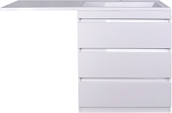 Style Line Тумба под раковину Даллас 150 3 ящика – фотография-2